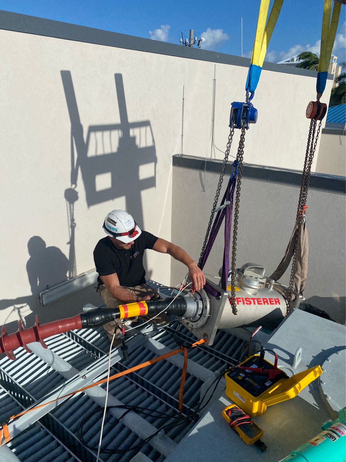 VLF Testing of 69kV cables with PFISTERER SF6 joint size 4