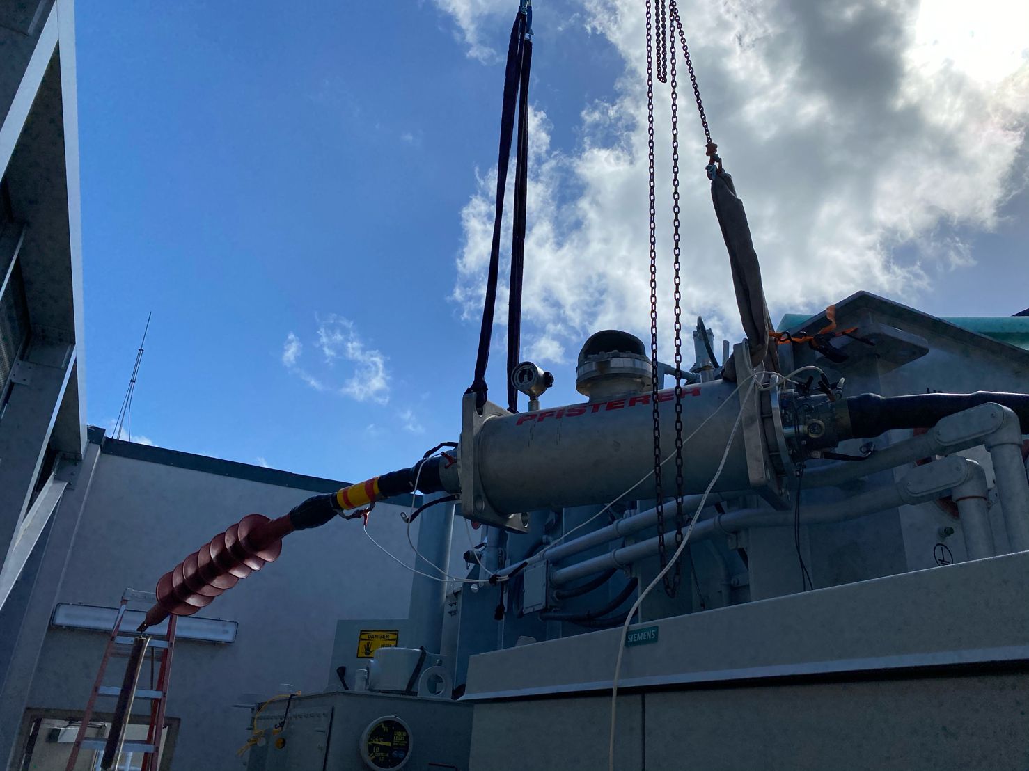 VLF Testing of 69kV cables with PFISTERER SF6 joint size 4