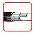 For cables with additional vapour screen please contact T&D