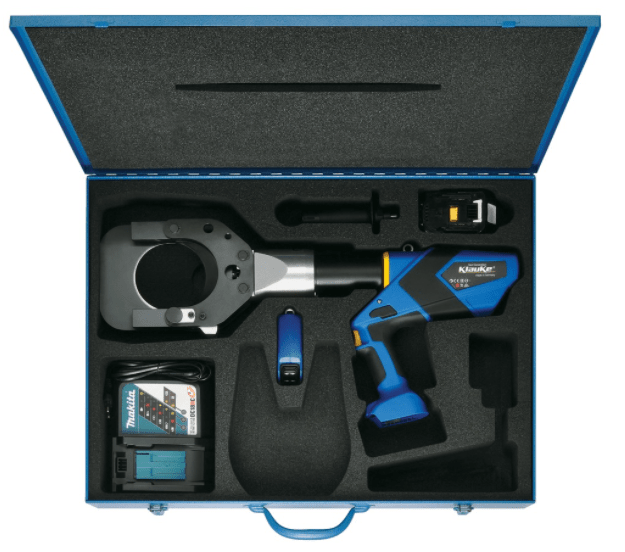 Battery powered hydraulic cutting tool 105 mm dia. with remote control with Makita battery