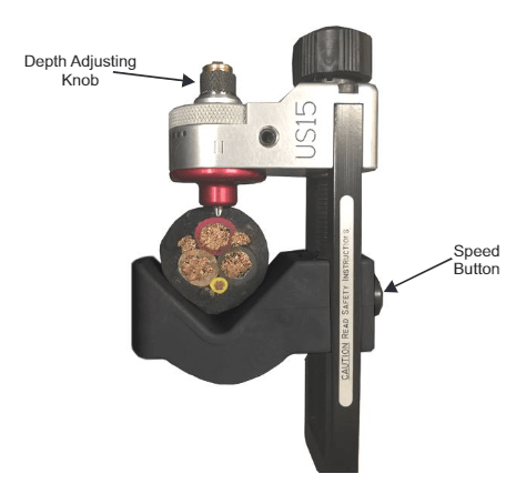Set The Cutting Blade Depth Of The US15