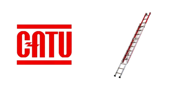 CATU 3 sections extension ladders, rope & pulley operated