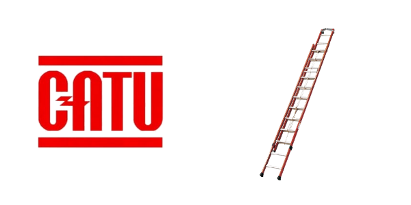 CATU Insulating ladder 2 sections with rope and pulley