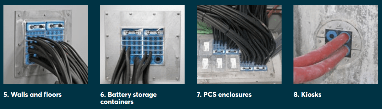 Sealing Cables & Pipes Using Roxtec | Battery Storage Applications Sealing Cables & Pipes Using Roxtec | Battery Storage Applications