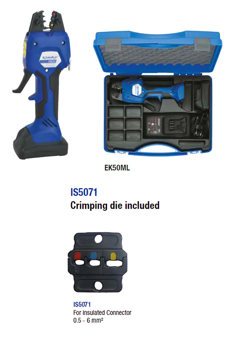EK50ML Tool, Carry Case & Die Sets