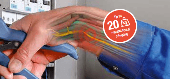 Frequent manual crimping