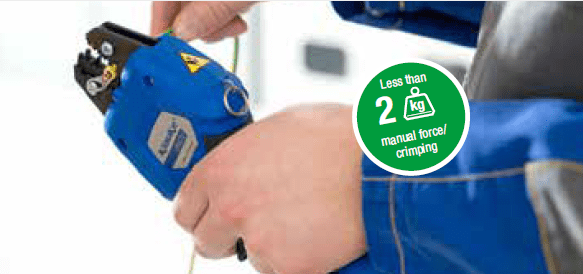Motorised crimping with innovative PowerSense function