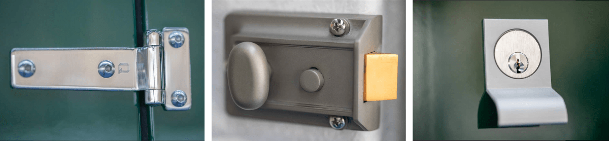 All standard and bespoke GRP cabinets are fitted with Stainless Steel Hinges, either a Cylinder Night Latch Lock or Stainless Steel Hasp & Staple. All cabinets are fitted with 18mm ply backboards for mounting equipment, and are IP55 rated offering dust and water protection and a UV stabilised gel coat finish in either Green 14-C-39 or Grey 10-A-07. Other colour options are available.