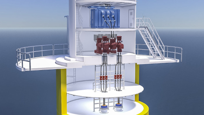 Pictured | SEANEX - The offshore specification SEANEX inner core bushing system from PFISTERER connects high voltage wind turbines using pluggable connectors, joints and pre-assembled tested cables to link the submarine cables (IAC inter array cables) to the gas insulated switchgear (GIS) in the tower of the turbines. SEANEX connect system provides an easier, quicker, cost efficient methodology to connect the wind turbine HV network to the array cable infrastructure in a pluggable variant - SEANEX is directly connected to the WTG HV electrical switchgear. 