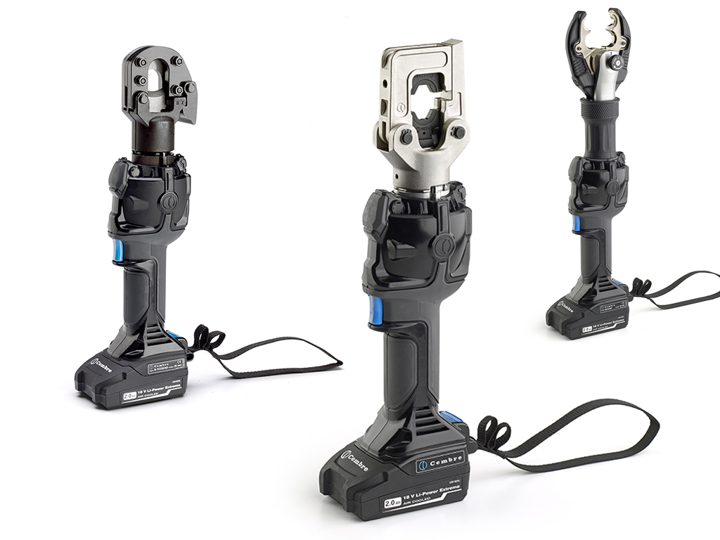 Cembre | New Generation “Bilinear” Cordless Crimping Tools Available From Thorne & Derrick Cembre “Bilinear” Cordless Battery Crimping Tools