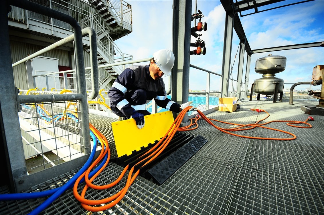 Avoid tripping accidents and damaged cables by using Heavy Duty Cable Guards & Covers to cover walkways and driveways Avoid tripping accidents and damaged cables by using Heavy Duty Cable Guards & Covers to cover walkways and driveways