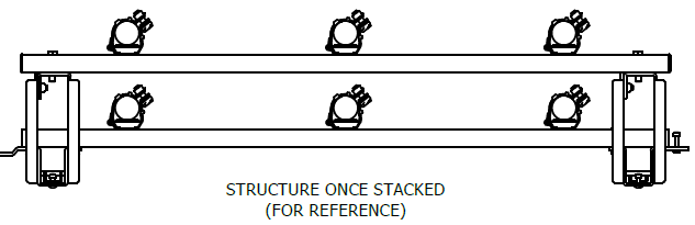 CAD Model of stacked cable stand showing Emperor single cleat CAD Model of stacked cable stand showing Emperor single cleat