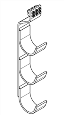 Three cable catenary wire hanger Three cable catenary wire hanger