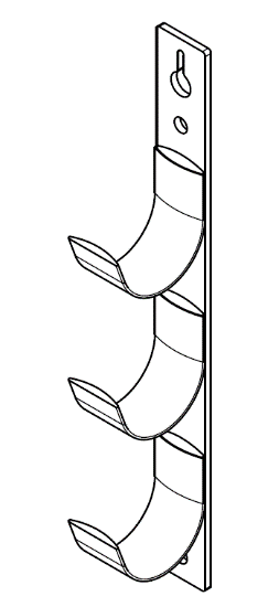 Three cable hanger with hanging slot Three cable hanger with hanging slot