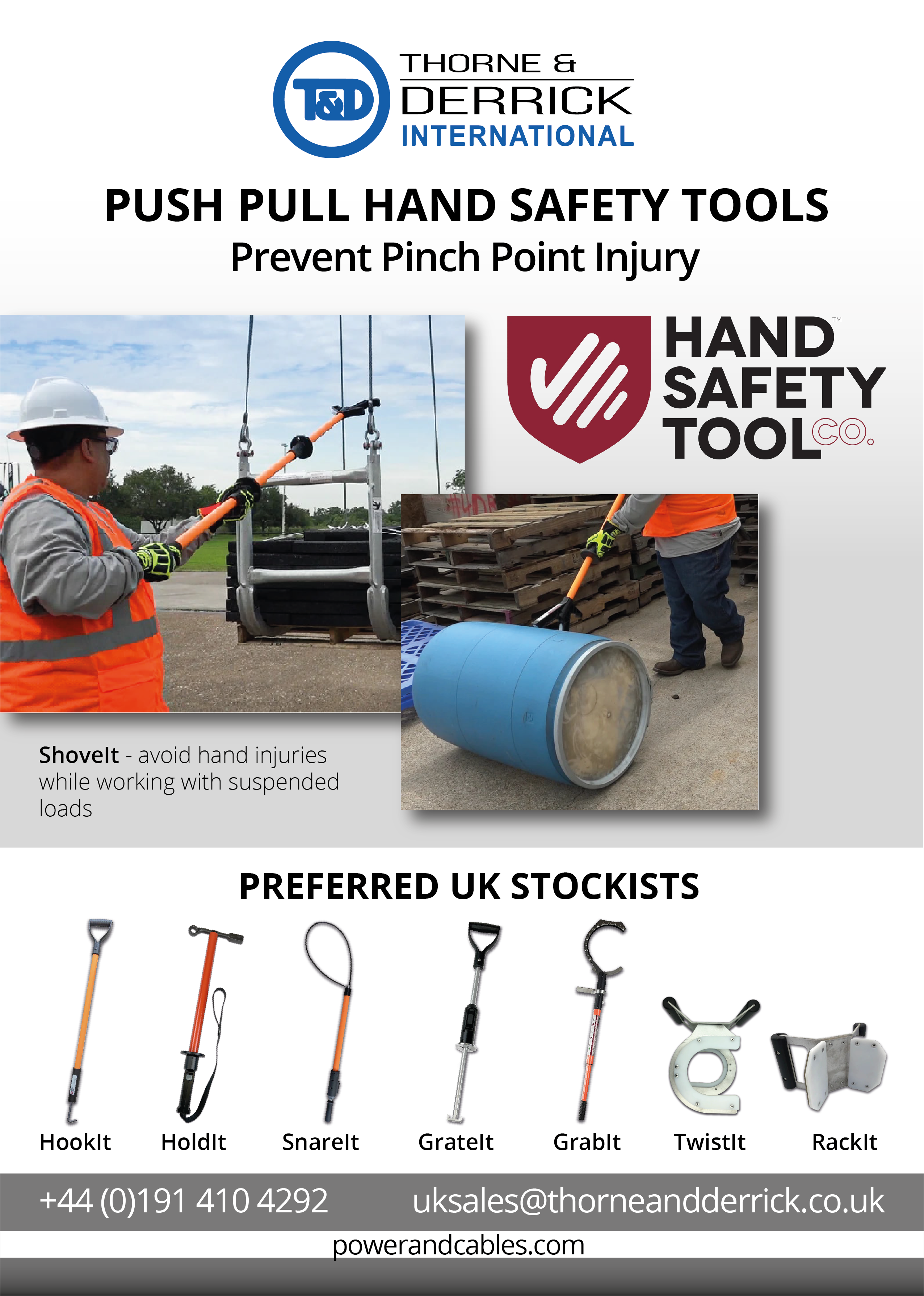 Thorne & Derrick Appointed UK Stockists & Distributor for the Hand Safety Tool Company