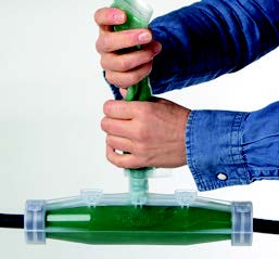 Place the spout on the mould body, quarter turn to release the resin and fill the kit.
