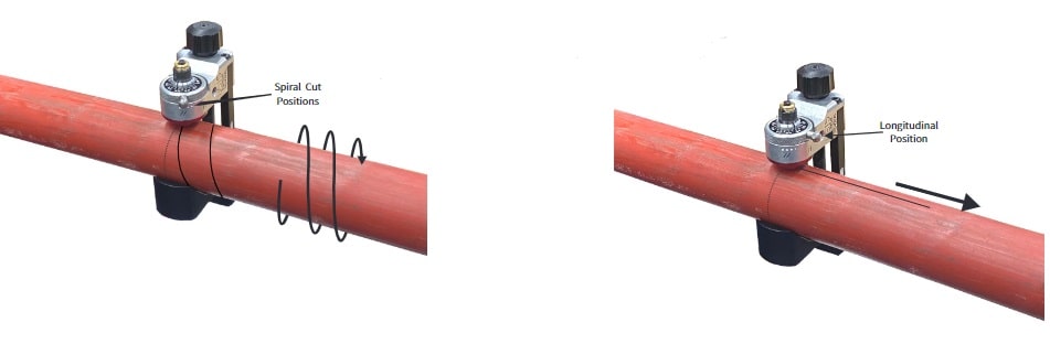 Spiral and Longitudinal Cut