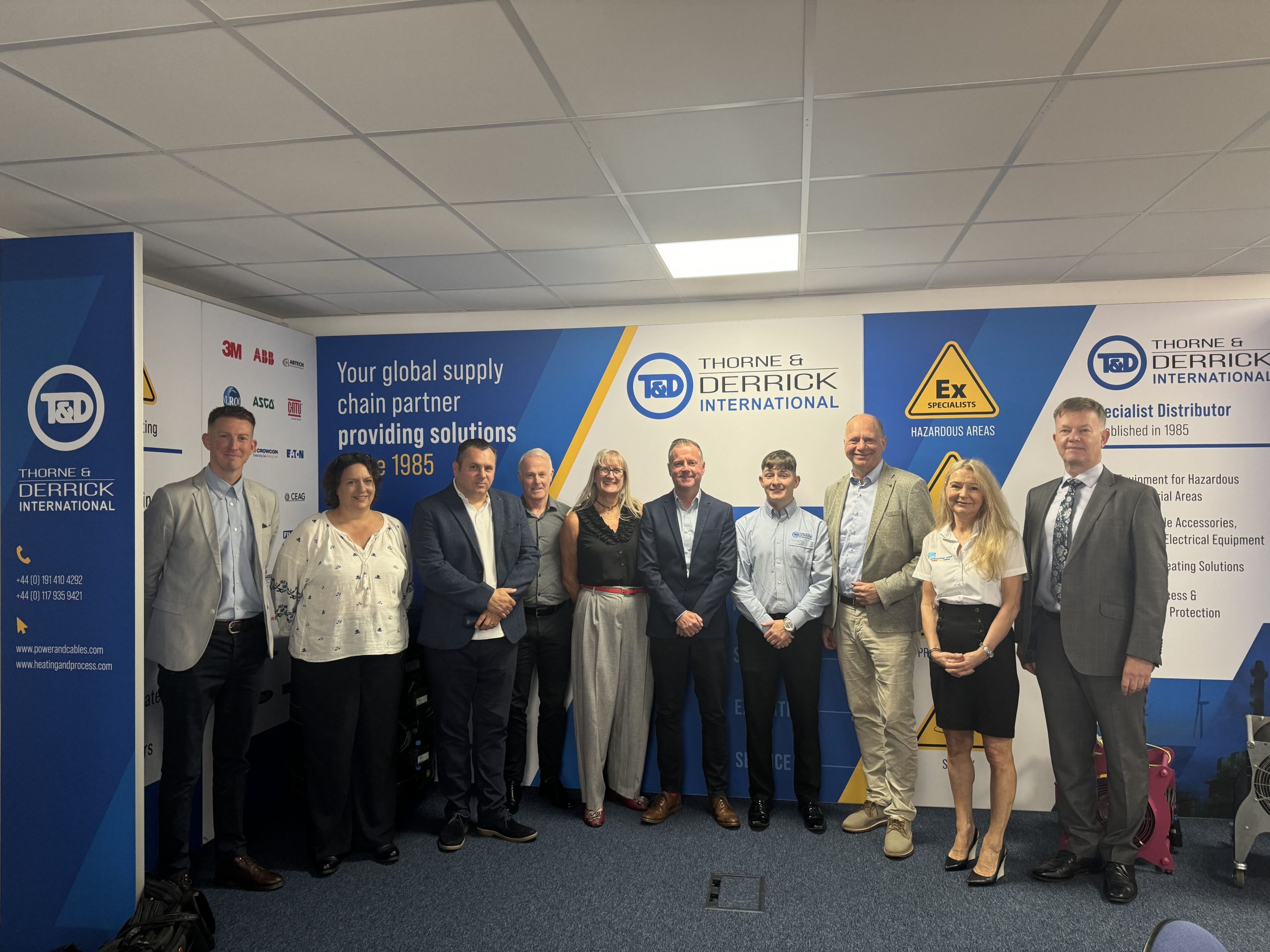 Thorne & Derrick, identified as a global fast-growth 3M Electrical Distributor, focused during the business review meeting on an even-closer integration of our core business objectives to drive further high sales growth through a "best-in-class" service offer to customers.
