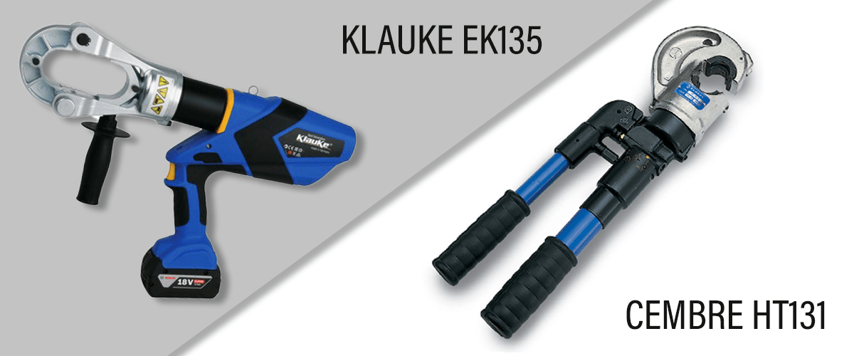 Klauke EK135 & Cembre HT131 Cable Cutting & Crimping Tools