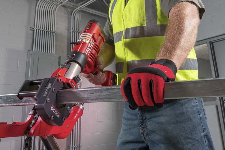The Strongest Most Powerful Channel Cutter | safe, reliable and clean burr-free channel cutting in 5 seconds. Quick, easy and mobile with battery powered cutting to improve site safety and worker productivity. 