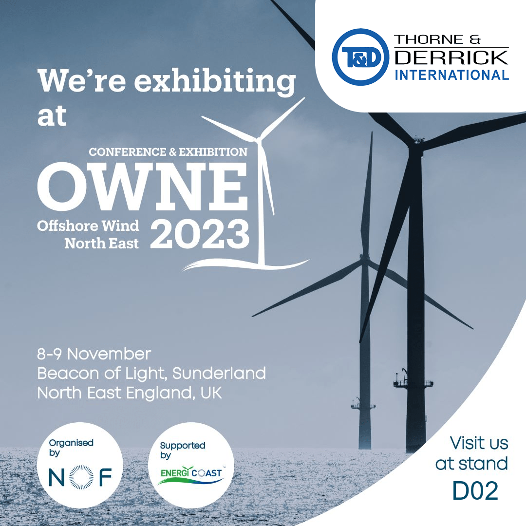 Thorne & Derrick Exhibit at Offshore Wind North East 2023
