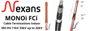 Nexans MONOi FCi | Heat Shrink MV Cable Terminations Indoor | Single Core Cable Polymeric Aluminium Tape Screen