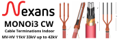 Nexans MONOi3 CW | Heat Shrink MV Cable Terminations Indoor | Three Core Cable Polymeric Copper Wire Screen