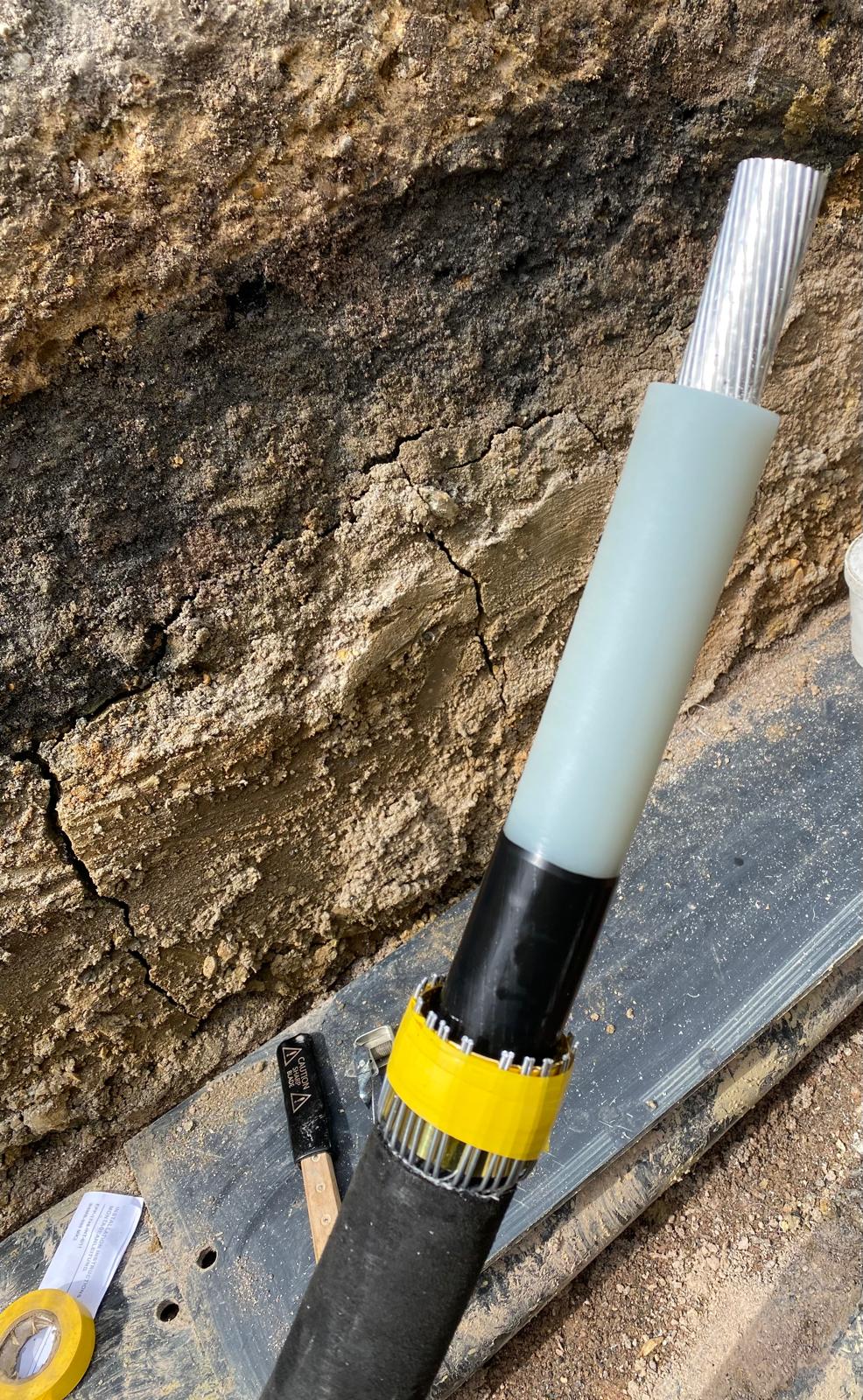 33kV Cable Preparation | Post Polishing 33kV Cable Preparation | Post Polishing