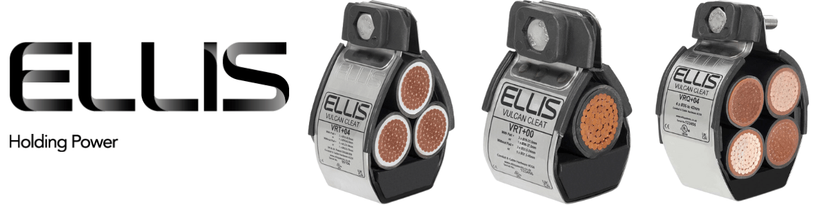 Ellis Patents Vulcan+ Cable Cleat Range Extended Ellis Patents Vulcan+ Cable Cleat Range Extended