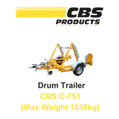 Cable Drum Trailer | CBS C-751 (Max Weight 1630kg)