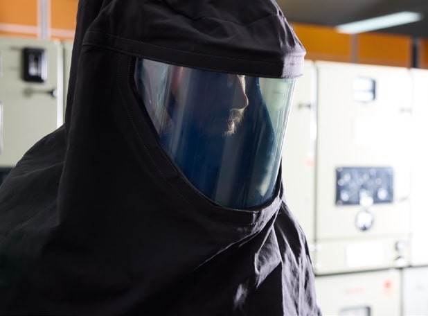 Anti-fog coated Arc Flash protective shield