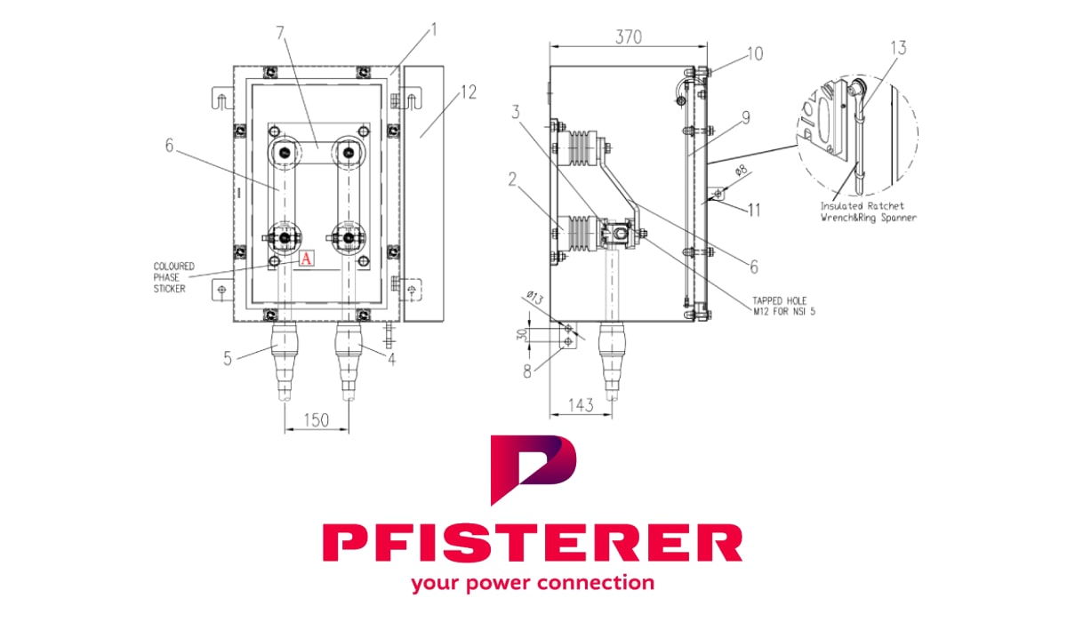 Earthing Link Box | LBM3A Types | Pfisterer