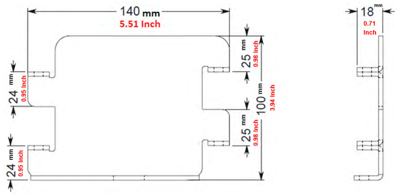Adjustable Kick Plate Dimensions | CableSafe Adjustable Kick Plate Dimensions | CableSafe