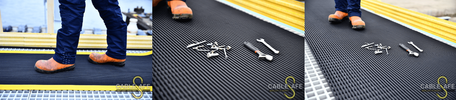 Dropped Object Prevention Walkway Mat with Tools