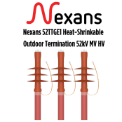 Nexans 52TTGE1 Heat-Shrinkable Outdoor Termination 52kV MV HV