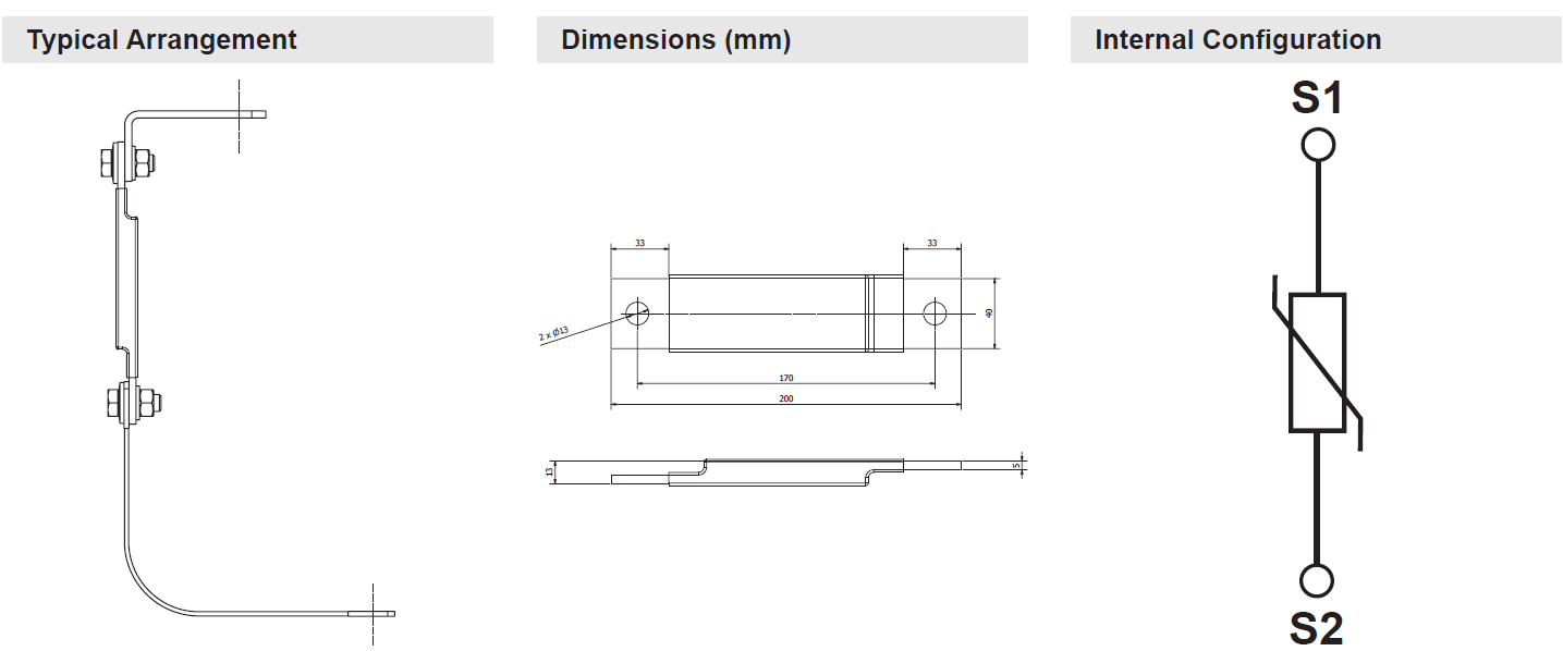 Sheath Voltage Limiters Arrangement, Dimensions & Configuration Sheath Voltage Limiters Arrangement, Dimensions & Configuration