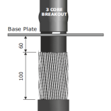 Cold Shrink Glands for MV HV Cables
