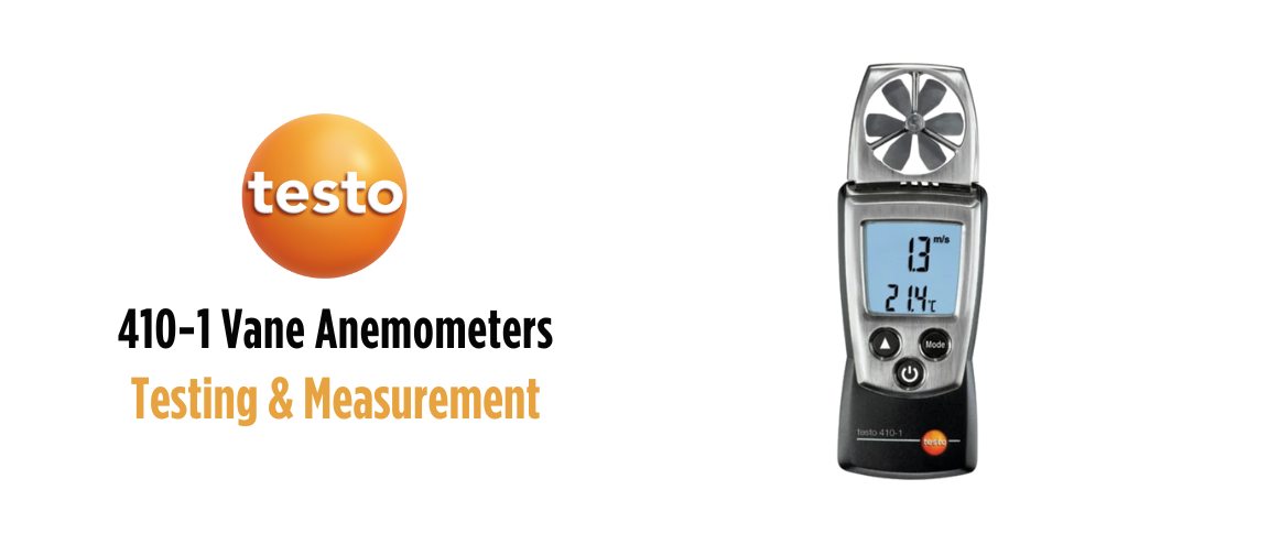 Testo 410-1 | Vane Anemometers | Flow & Temperature Velocity Measurement Testo 410-1 | Vane Anemometers | Flow & Temperature Velocity Measurement
