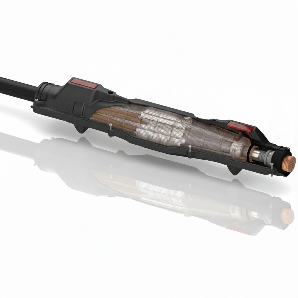 Fully insulated and sealed pot-end for energized cable systems